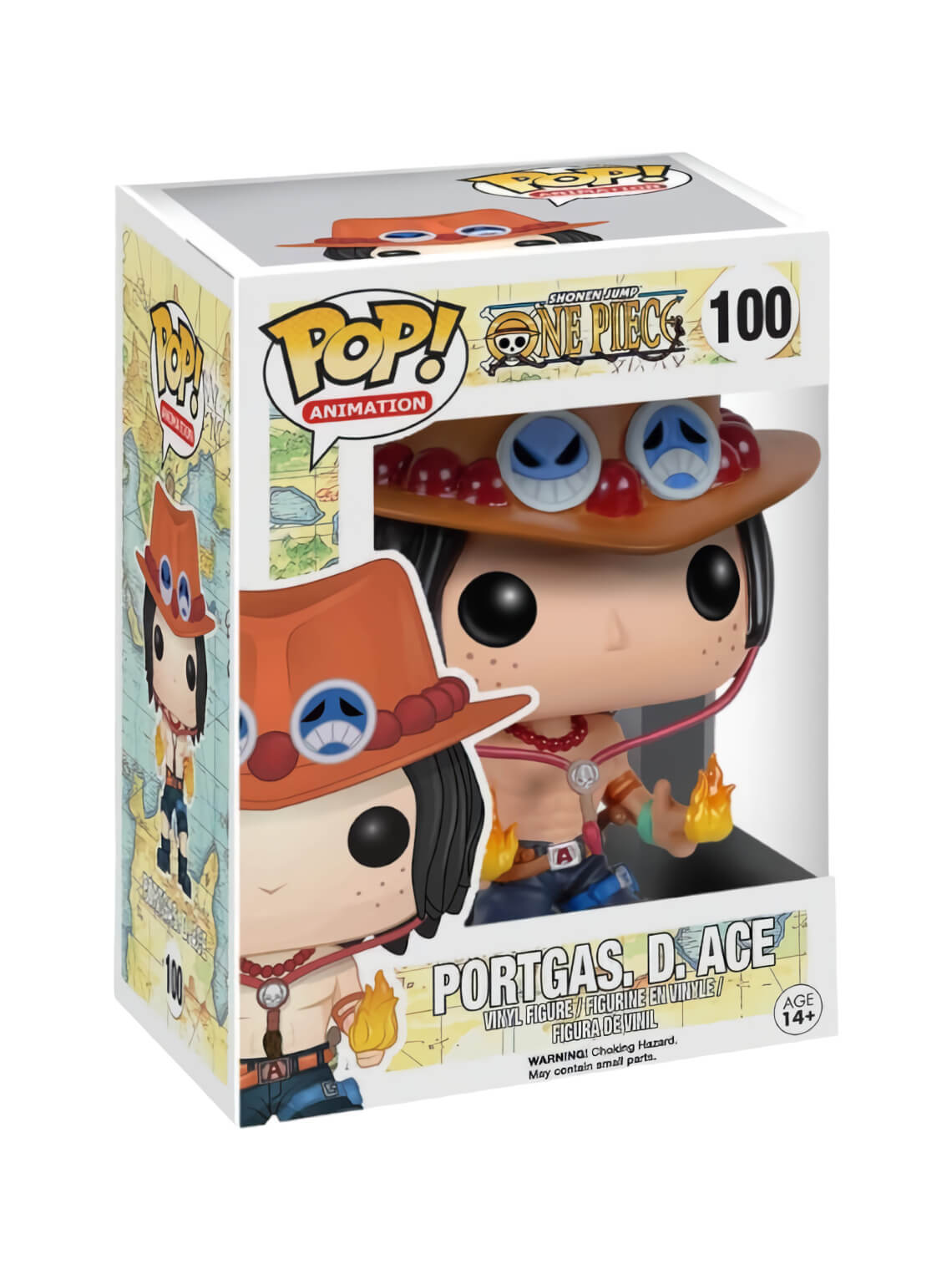 One Piece - Portgas D. Ace (100) Funko POP! Animation Anime Vinyl Figure 9 cm