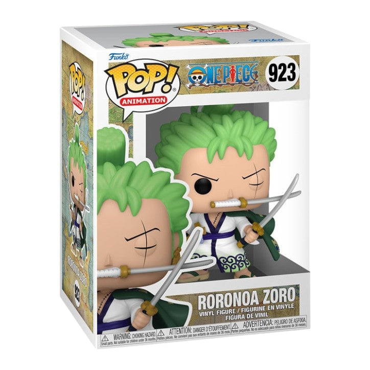 One Piece - Roronoa Zoro with Swords (923) Funko Pop! Animation Anime Vinyl Figure 9 cm
