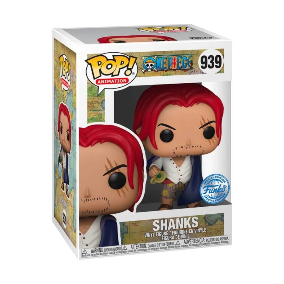 One Piece - Shanks (939) Exclusive Funko Pop! Animation Anime Vinyl Figure 9 cm