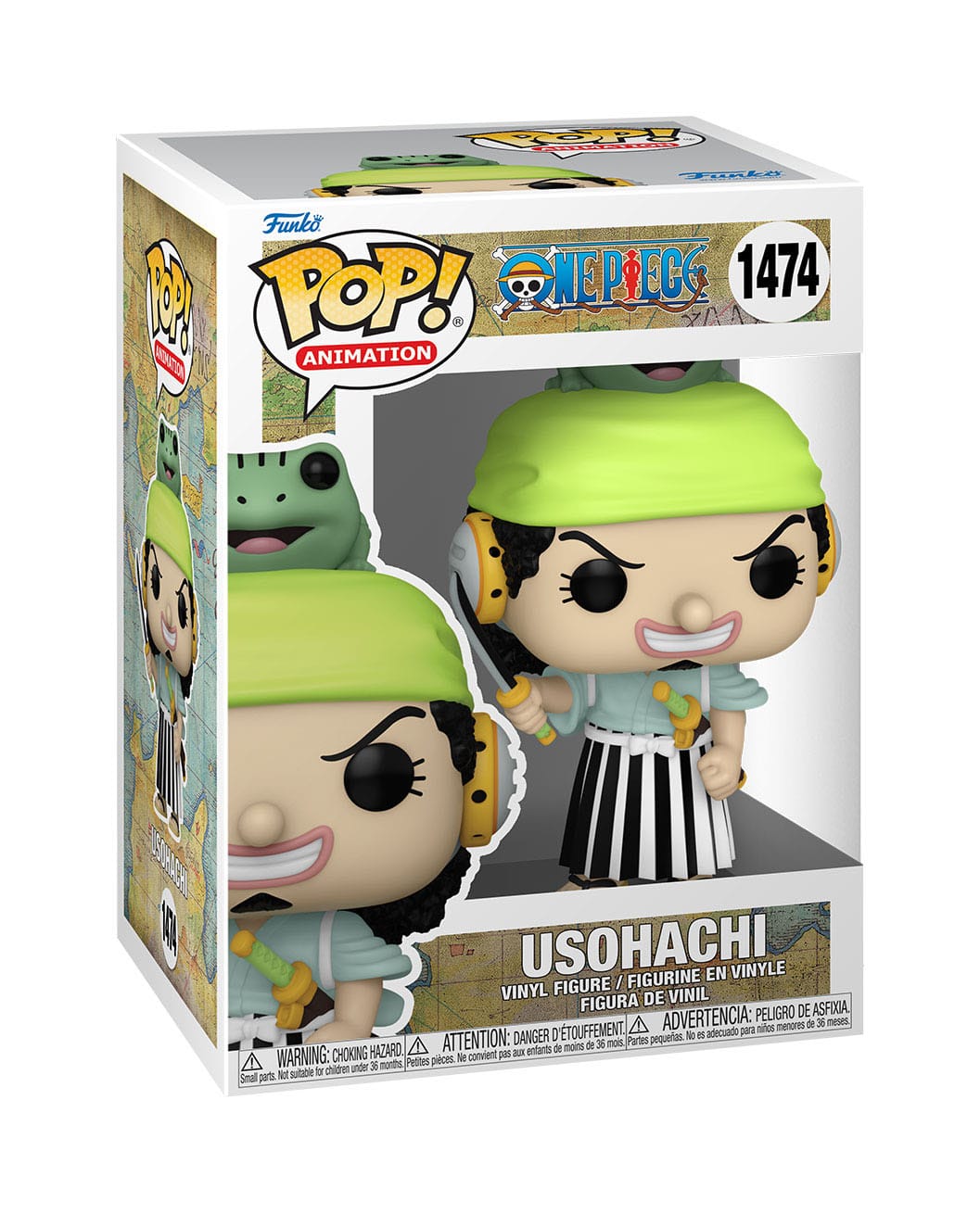 One Piece - Usohachi (1474) Funko Pop! Animation Anime Usopp Wano Country Vinyl Figure 9 cm