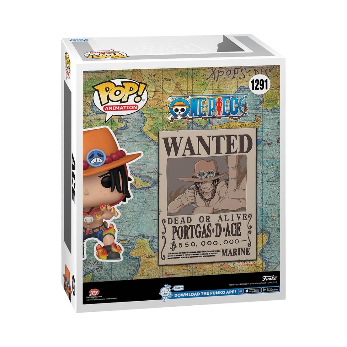 One Piece Posters - Portgas D. Ace (Special Edition) (1291) Funko Pop! Animation Anime Wanted Figure 10 cm