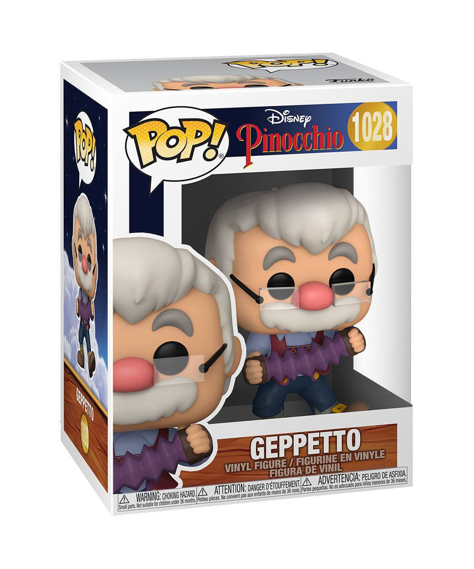Pinocchio 80th Anniversary - Geppetto with Accordion (1028) Funko Pop! Disney Vinyl Figure 9 cm