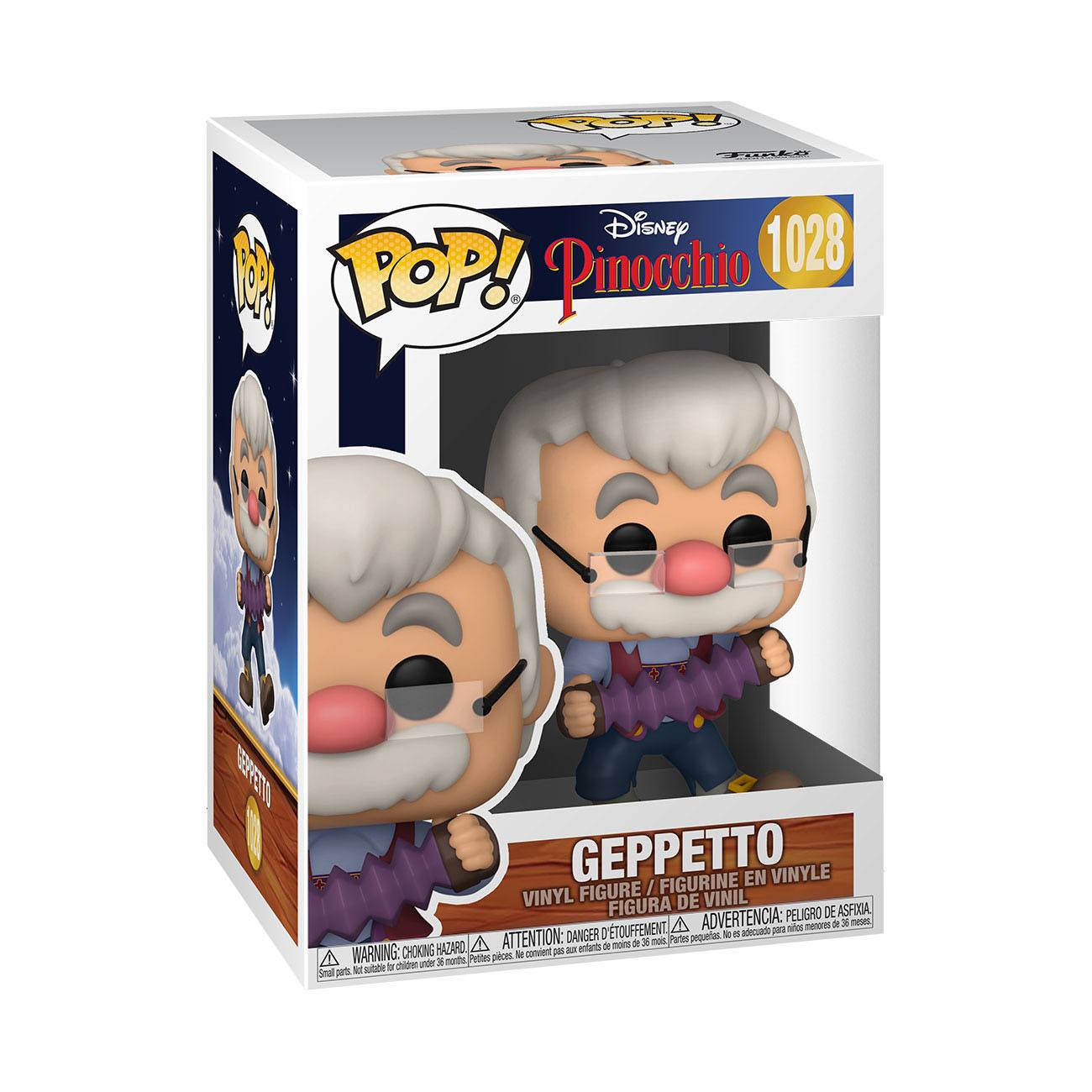 Pinocchio 80th Anniversary - Geppetto with Accordion (1028) Funko Pop! Disney Vinyl Figure 9 cm