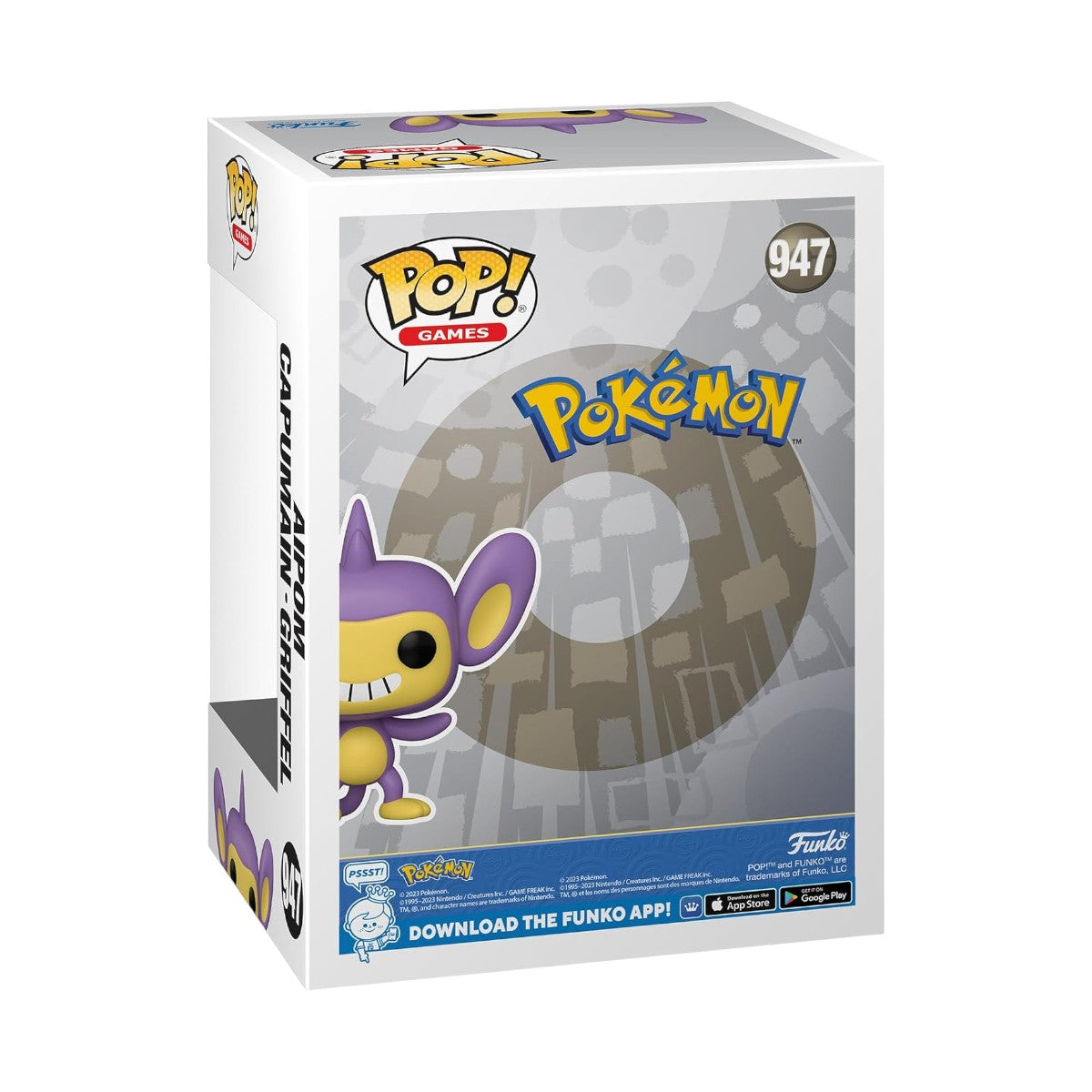Pokémon - Aipom (947) - Capuman - Griffel Funko Pop! Games Vinyl Figure EMEA 8 cm