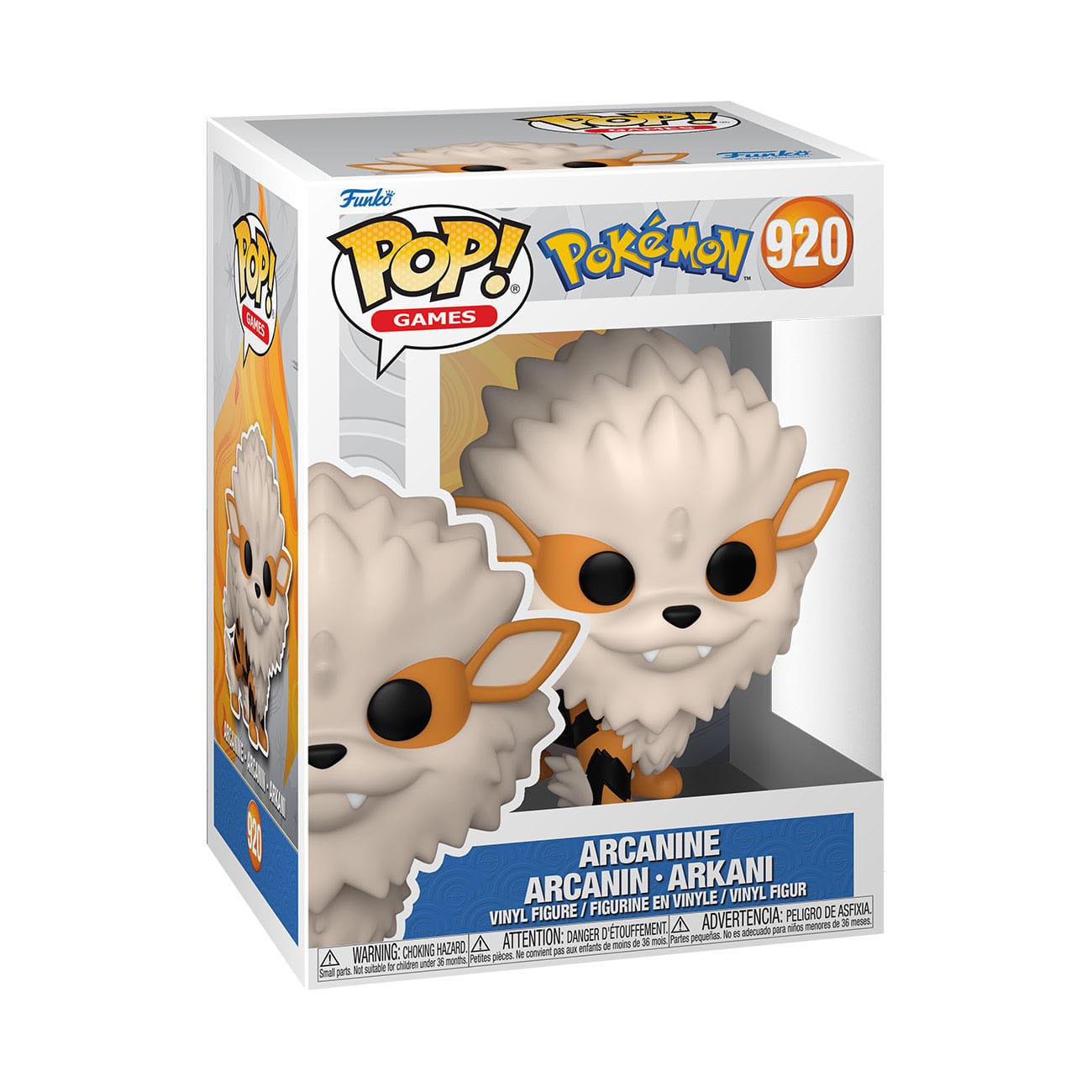 Pokémon - Arcanine (920) - Arcanin - Arkani Funko Pop! Games Vinyl Figure EMEA 10 cm