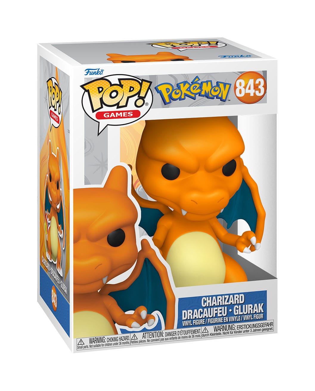 Pokémon - Charizard (843) - Dracaufeu - Glurak Funko Pop! Games Vinyl Figure EMEA 9 cm