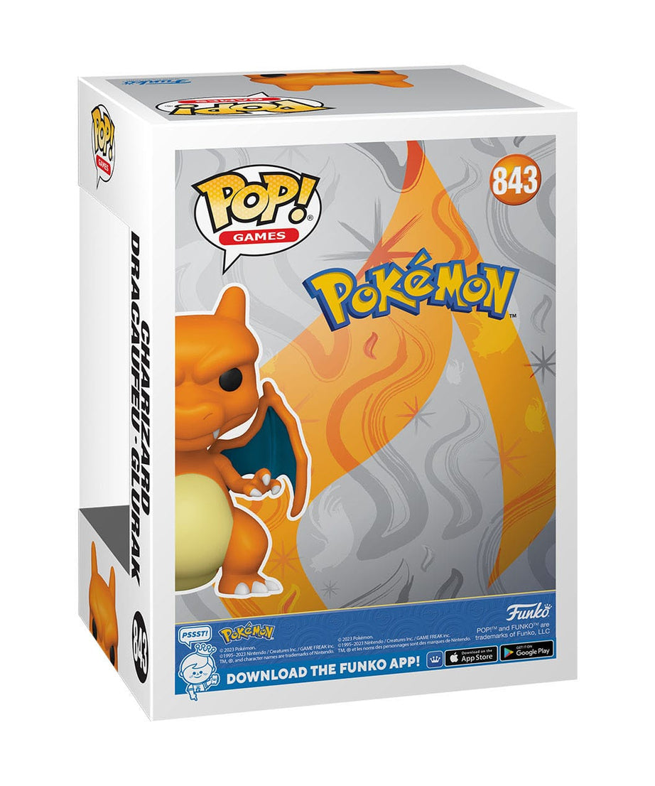 Pokémon - Charizard (843) - Dracaufeu - Glurak Funko Pop! Games Vinyl Figure EMEA 9 cm
