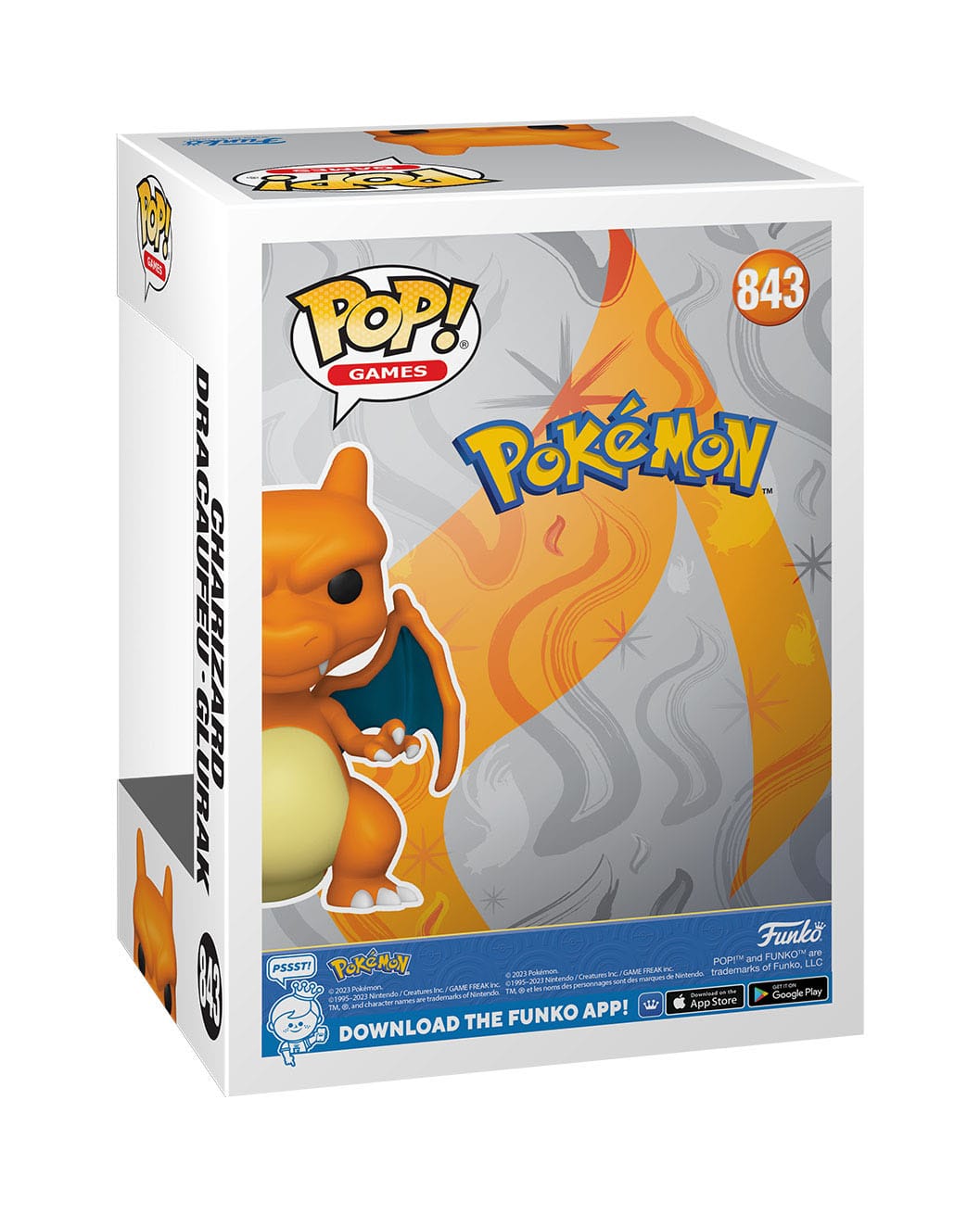 Pokémon - Charizard (843) - Dracaufeu - Glurak Funko Pop! Games Vinyl Figure EMEA 9 cm