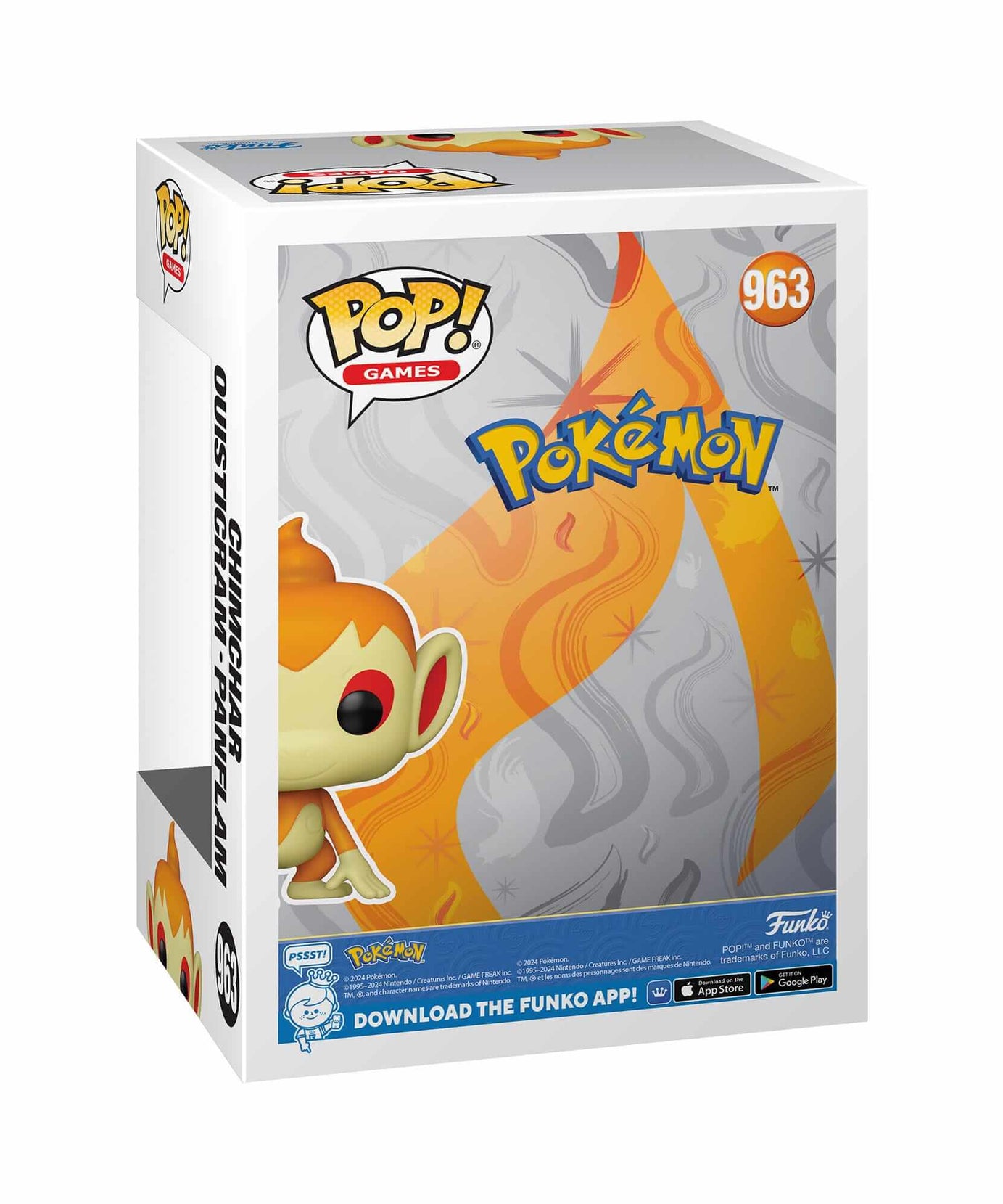 Pokémon - Chimchar (963) - Ouisticram - Panflam Funko Pop! Games Vinyl Figure EMEA 9 cm