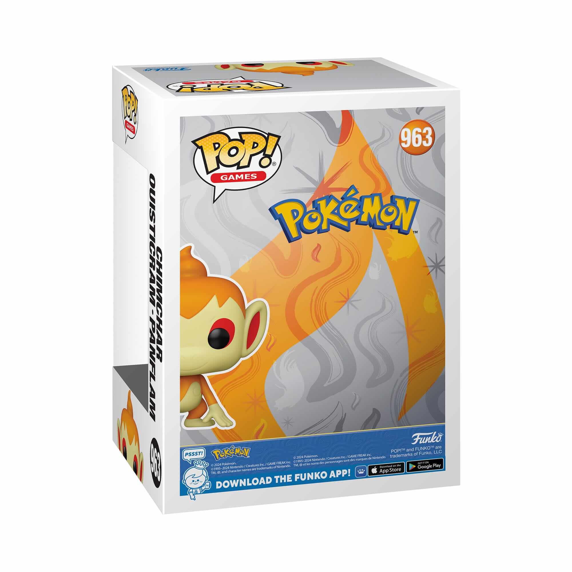 Pokémon - Chimchar (963) - Ouisticram - Panflam Funko Pop! Games Vinyl Figure EMEA 9 cm