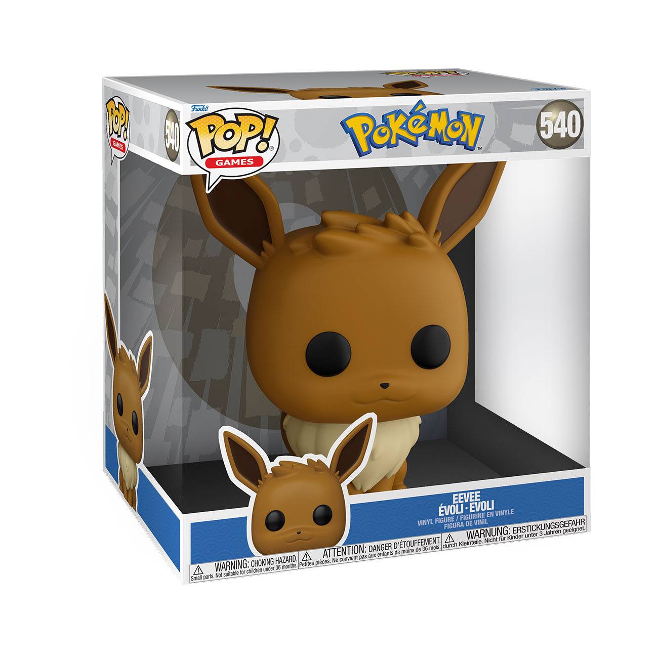 Pokémon - Eevee (Super Sized) (540) - Evoli Funko Pop! Jumbo Vinyl Figure EMEA 25 cm