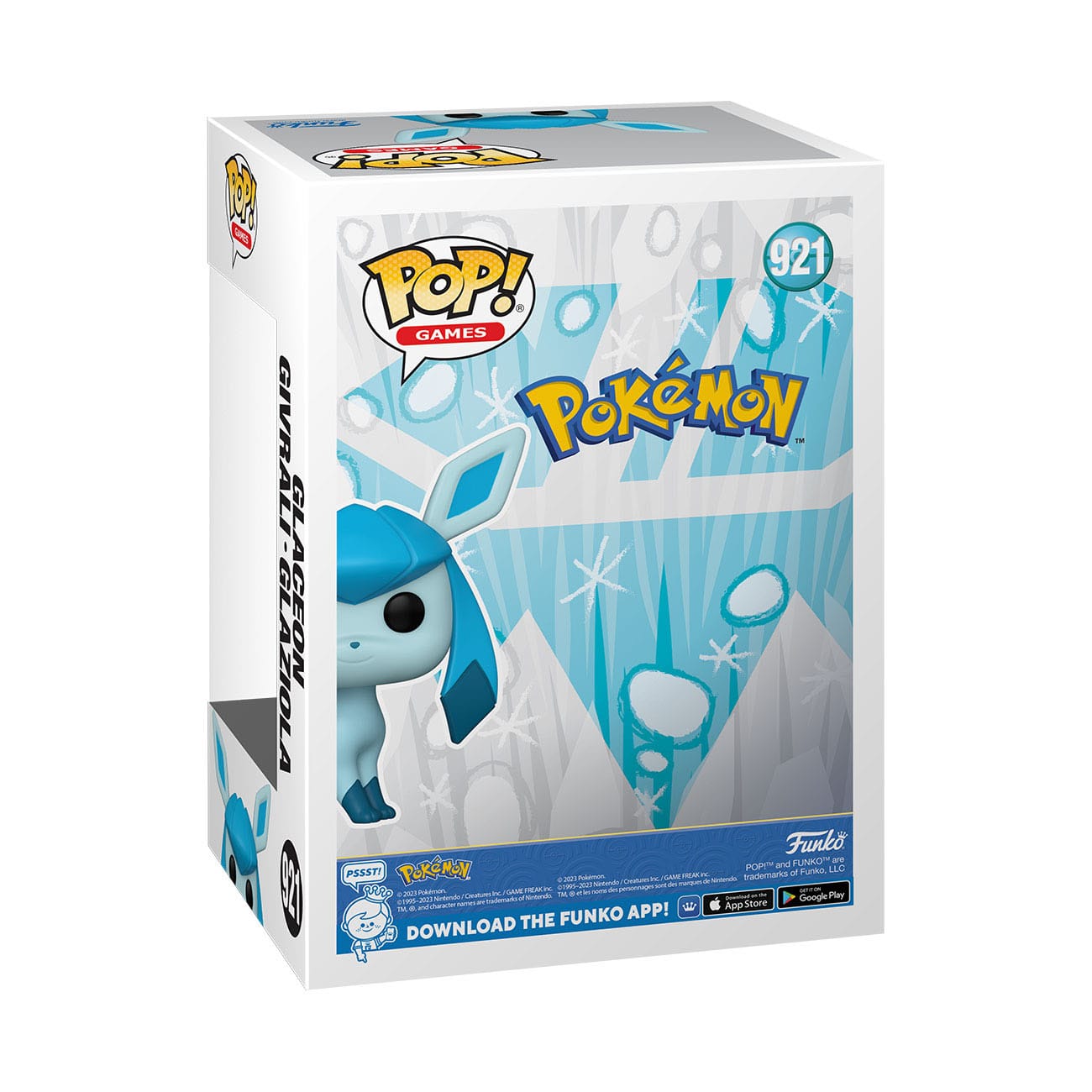 Pokémon - Glaceon (921) - Givrali - Glaziola Funko Pop! Games Vinyl Figure EMEA 10 cm