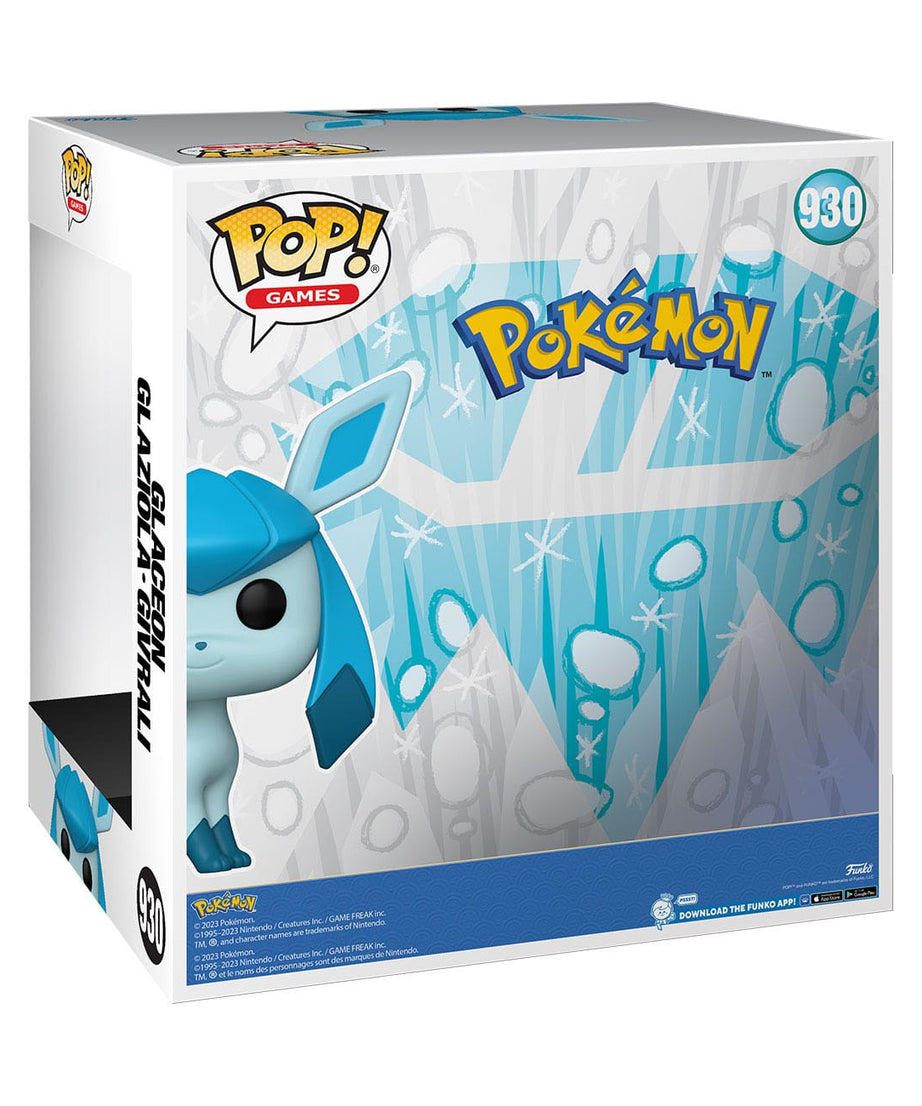 Pokémon - Glaceon (Super Sized) (930) - Glaziola - Givrali Jumbo Funko Pop! Games Vinyl Figure EMEA 26 cm