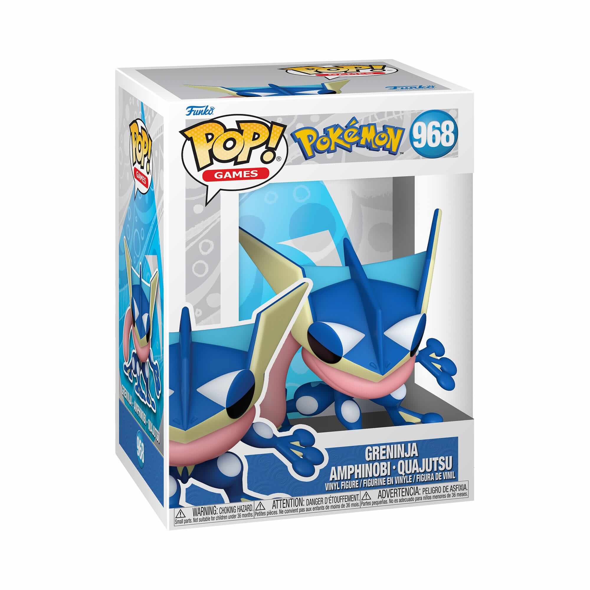 Pokémon - Greninja (968) - Amphinobi - Quajutsu Funko Pop! Games Vinyl Figure EMEA 8 cm