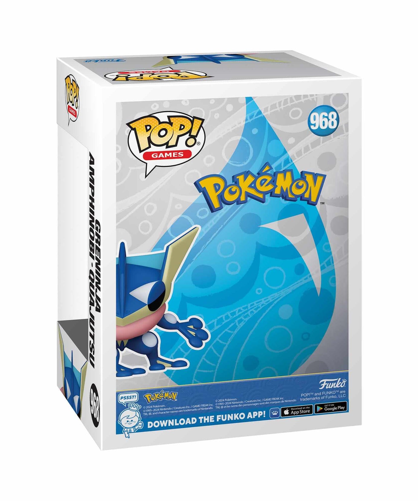 Pokémon - Greninja (968) - Amphinobi - Quajutsu Funko Pop! Games Vinyl Figure EMEA 8 cm