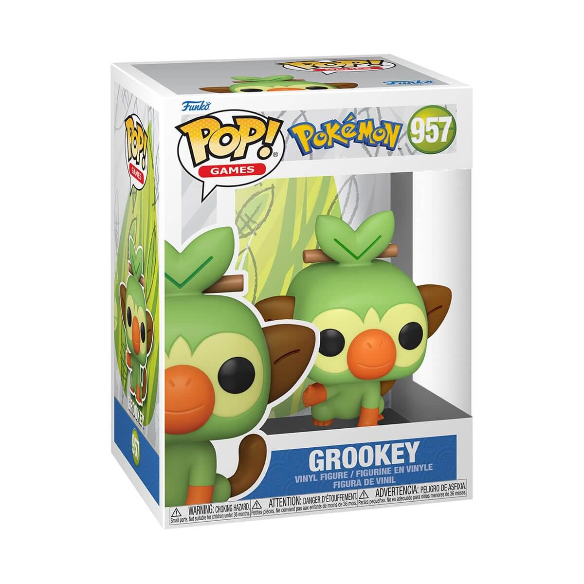 Pokémon - Grookey (957) - Ouistempo - Chimpep Funko Pop! Games Vinyl Figure EMEA 9 cm