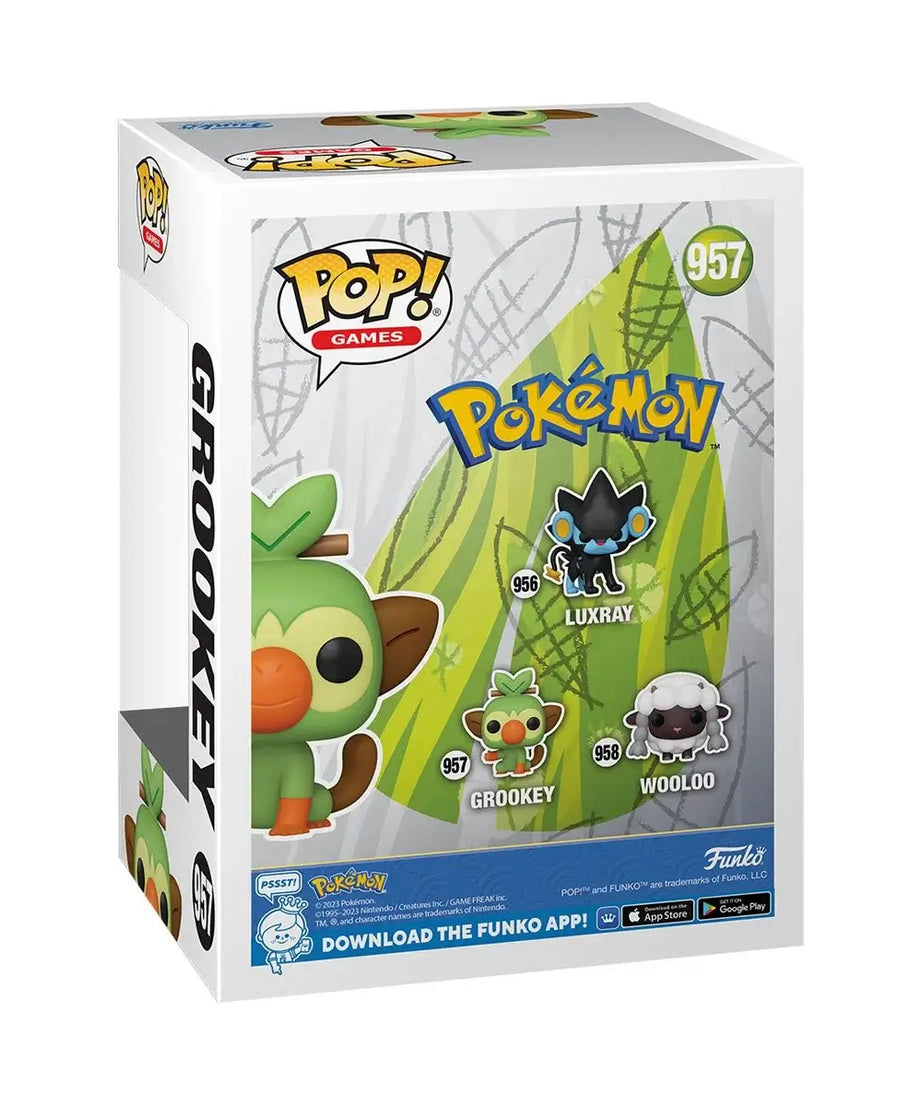 Pokémon - Grookey (957) - Ouistempo - Chimpep Funko Pop! Games Vinyl Figure EMEA 9 cm