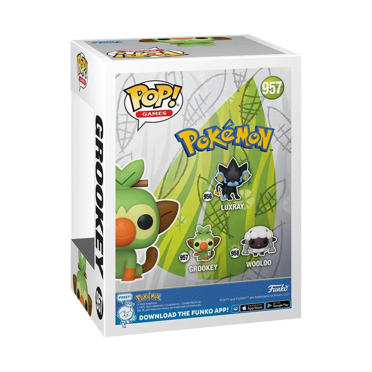Pokémon - Grookey (957) - Ouistempo - Chimpep Funko Pop! Games Vinyl Figure EMEA 9 cm