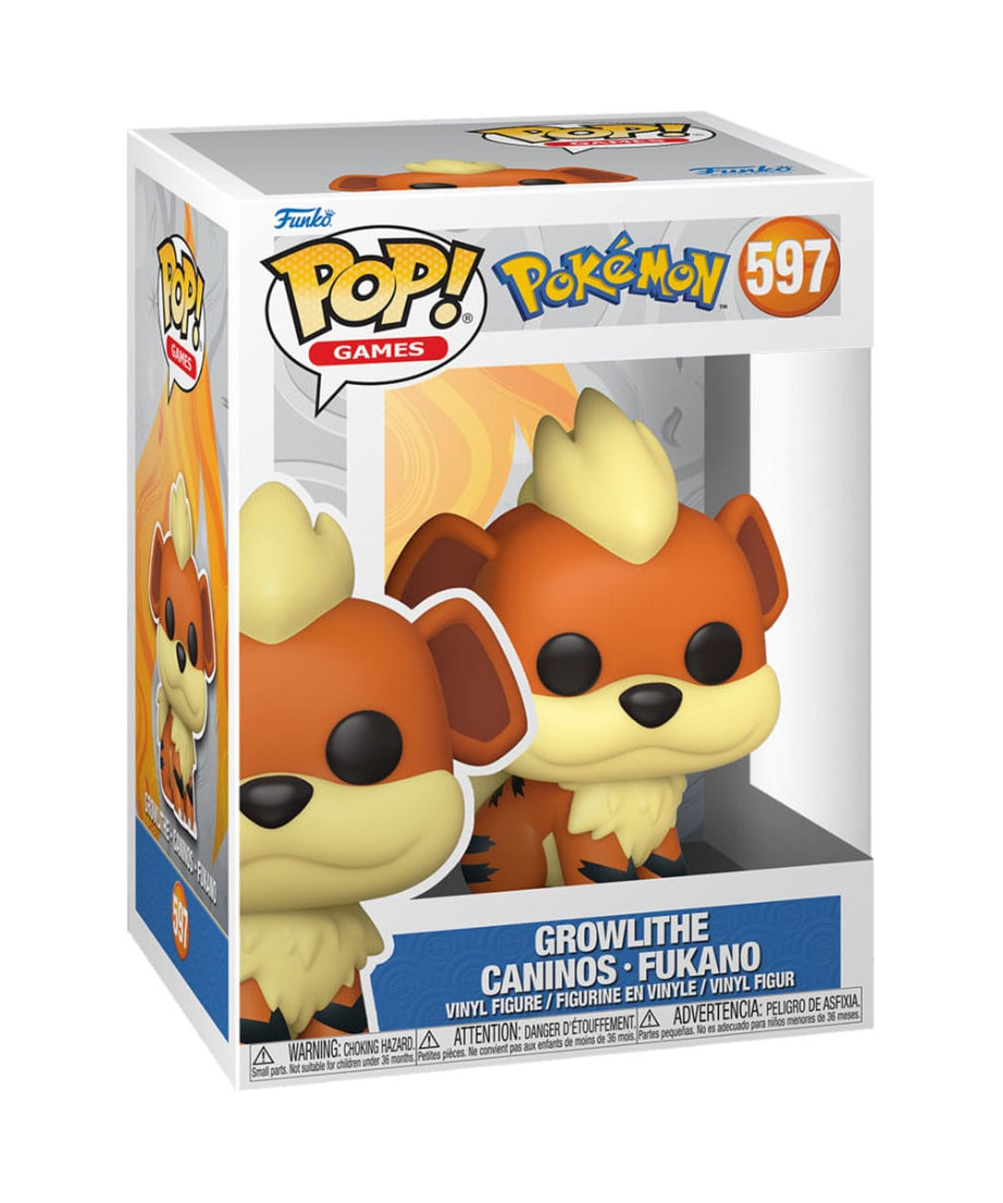 Pokémon - Growlithe (597) - Caninos - Fukano Funko Pop! Games Vinyl Figure EMEA 9 cm