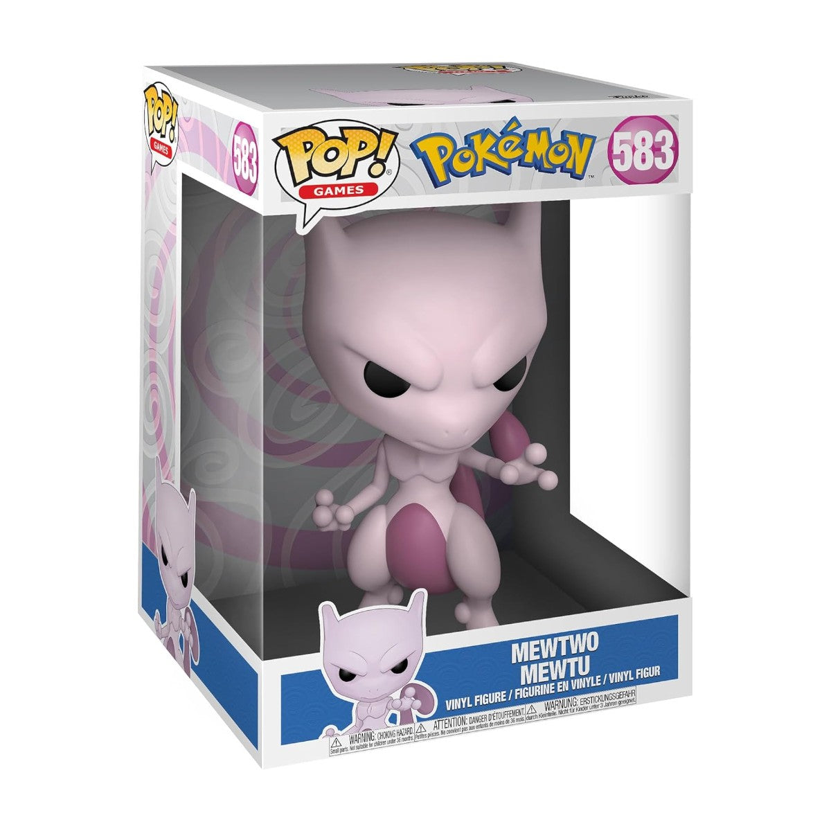 Pokémon - Mewtwo (Super Sized) (583) - Mewtu Jumbo Funko Pop! Games Vinyl Figure 25 cm