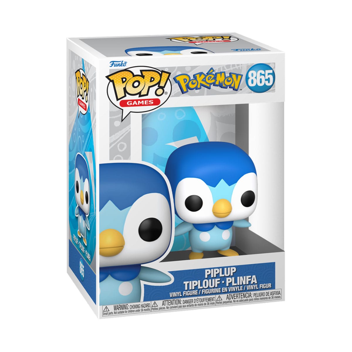 Pokémon - Piplup (865) - Tiplouf - Plinfa Funko Pop! Games Vinyl Figure EMEA 7 cm