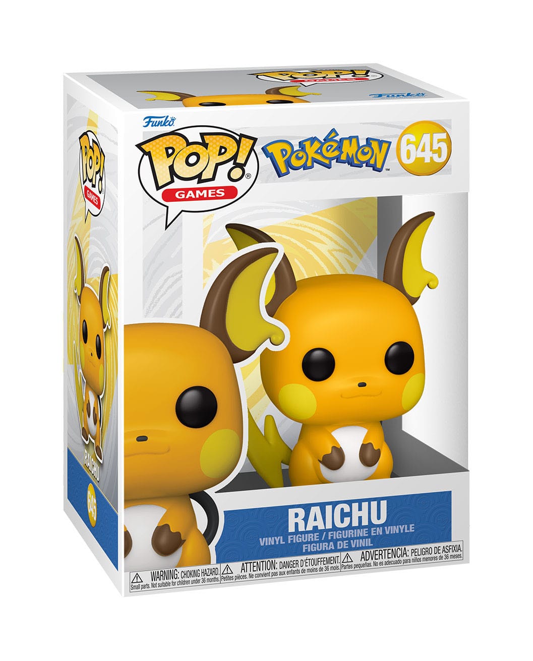 Pokémon - Raichu (645) Funko Pop! Games Vinyl Figure EMEA 9 cm