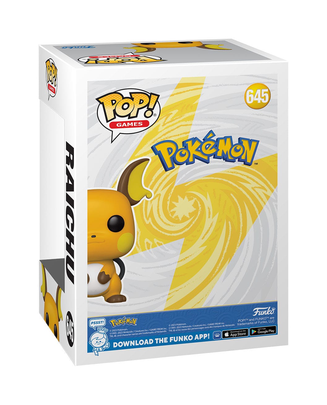Pokémon - Raichu (645) Funko Pop! Games Vinyl Figure EMEA 9 cm