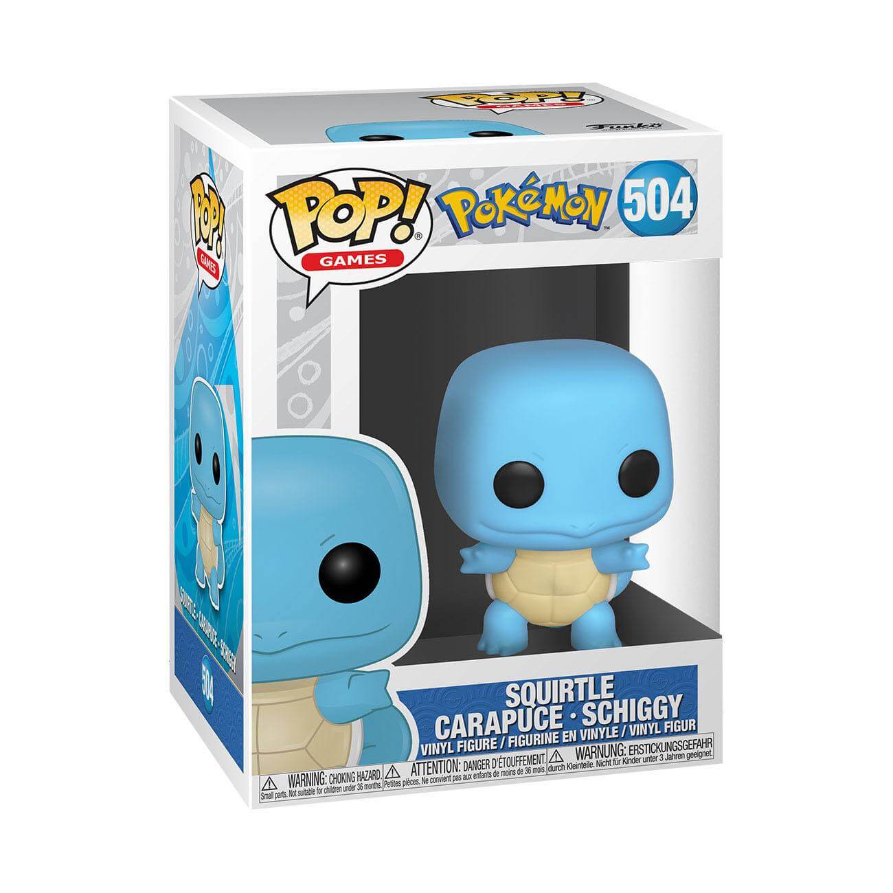Pokémon - Squirtle (504) - Carapuce - Schiggy Funko Pop! Games Vinyl Figure EMEA 9 cm