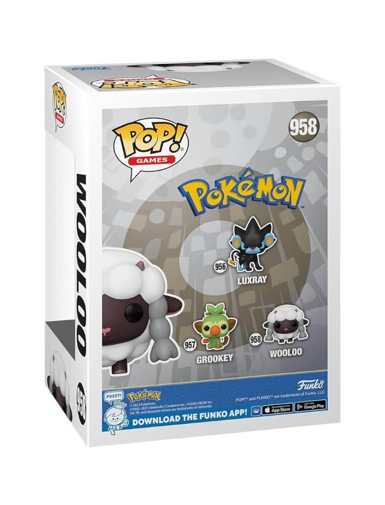 Pokémon - Wooloo (958) - Moumouton - Wolly Funko Pop! Games Vinyl Figure EMEA 7 cm