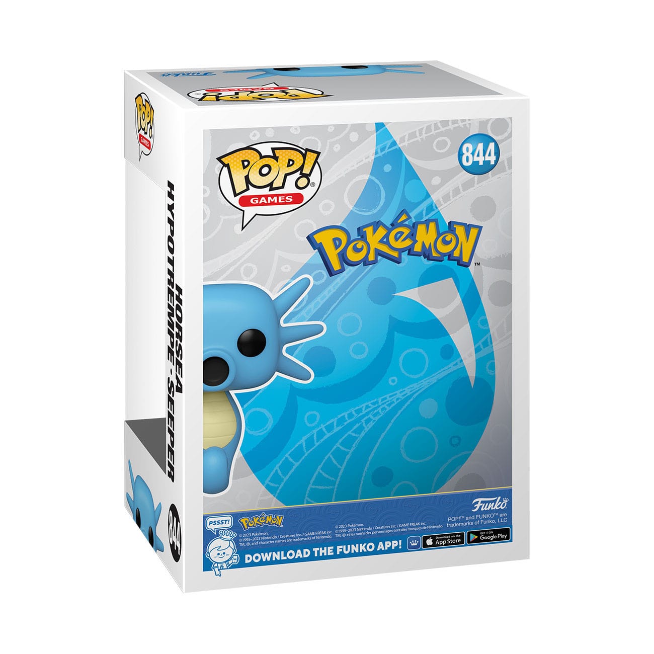 Pokémon - Horsea (844) - Hypotrempe - Seeper Funko Pop! Games Vinyl Figure 10 cm
