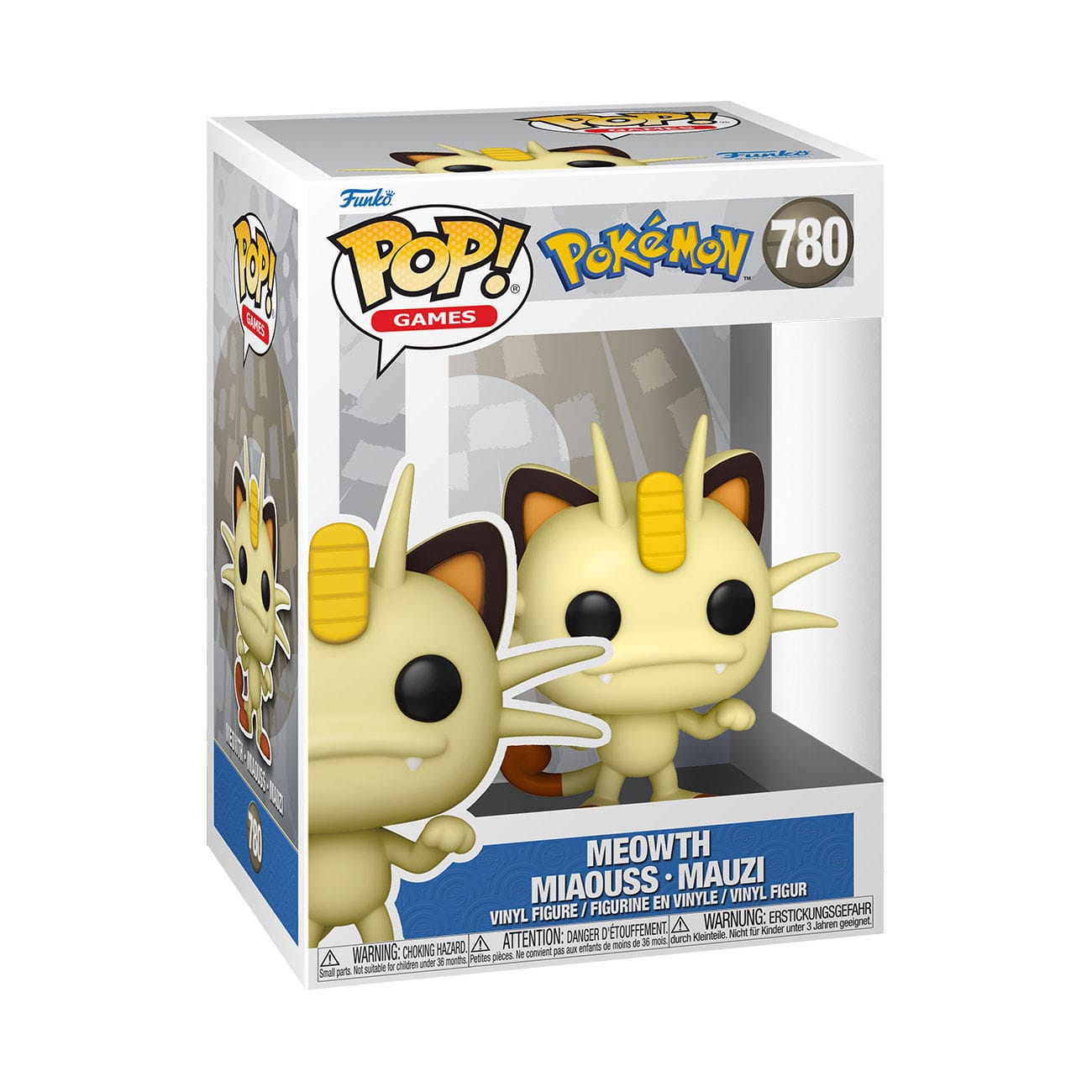 Pokémon - Meowth (780) - Miaouss - Mauzi Funko Pop! Games Vinyl Figure 8 cm