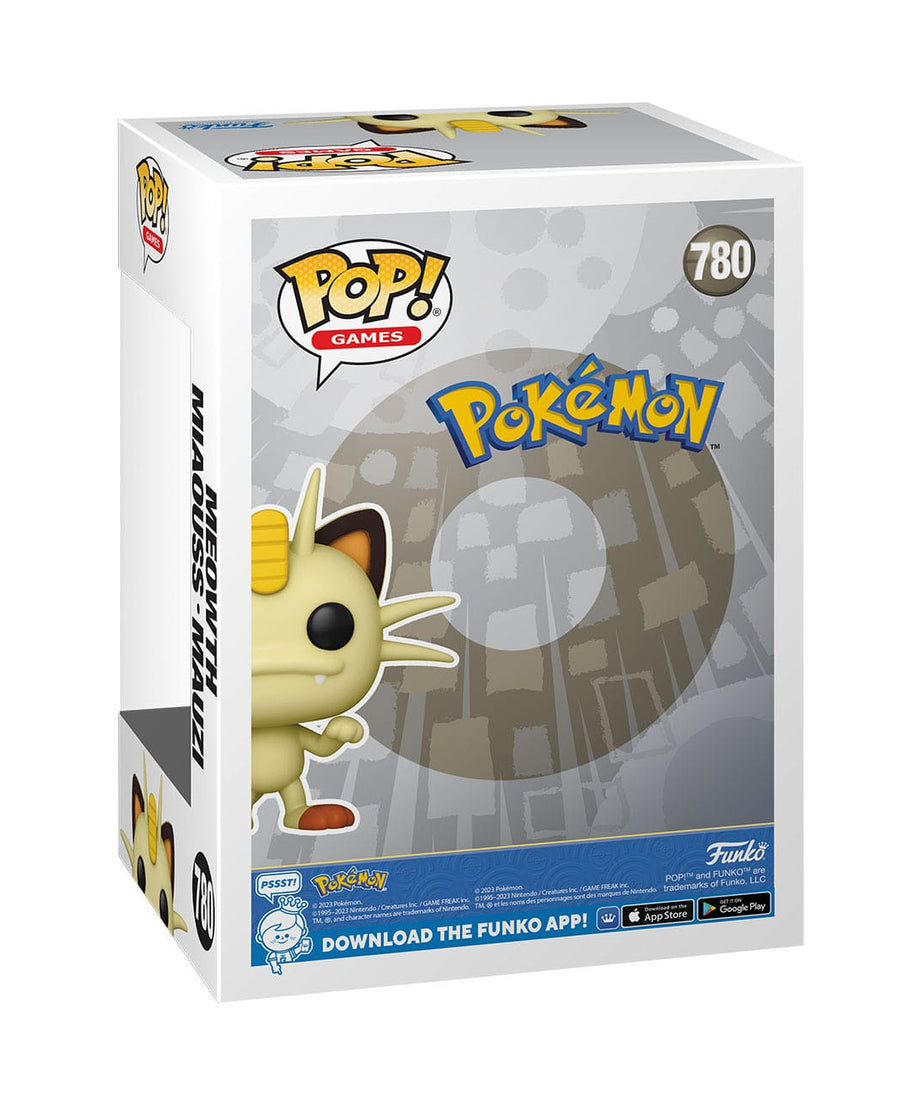 Pokémon - Meowth (780) - Miaouss - Mauzi Funko Pop! Games Vinyl Figure 8 cm
