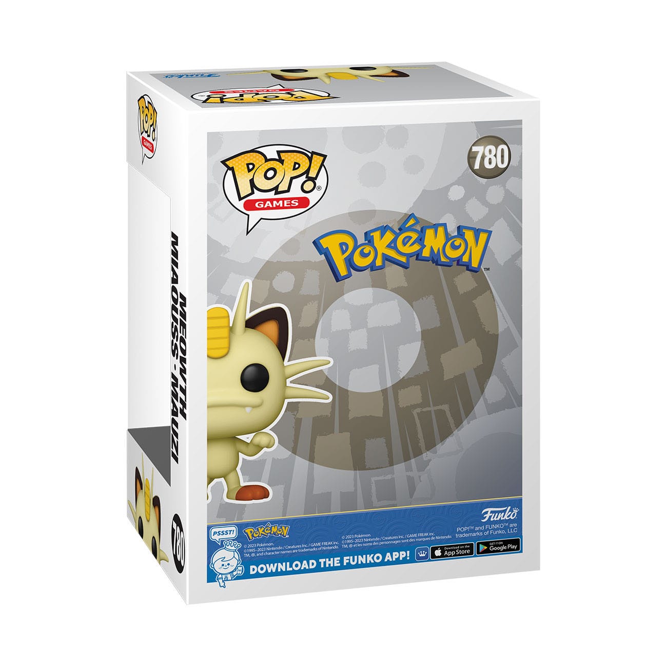 Pokémon - Meowth (780) - Miaouss - Mauzi Funko Pop! Games Vinyl Figure 8 cm