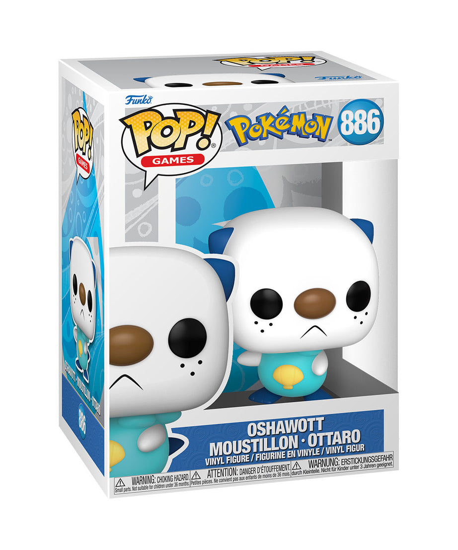 Pokémon - Oshawott (886) - Moustillon - Ottaro Funko Pop! Games Vinyl Figure (EMEA) 7 cm