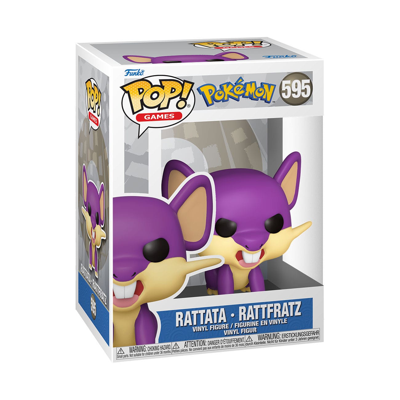 Pokémon - Rattata (595) - Rattfratz Funko Pop! Games Vinyl Figure 8 cm