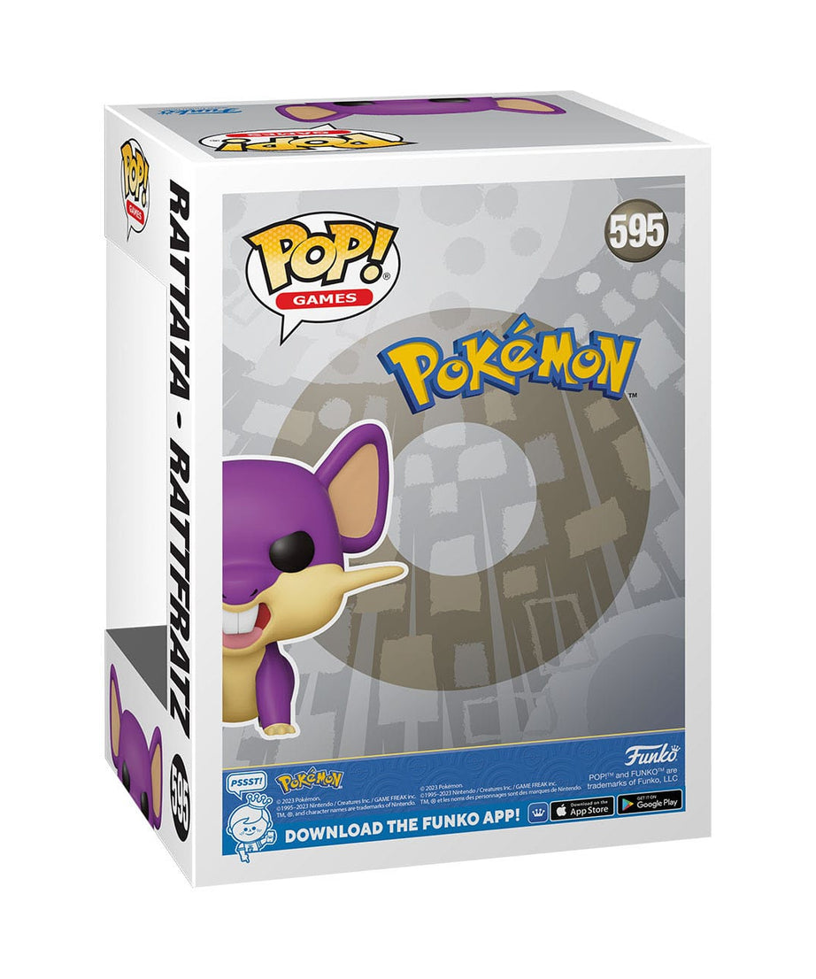 Pokémon - Rattata (595) - Rattfratz Funko Pop! Games Vinyl Figure 8 cm