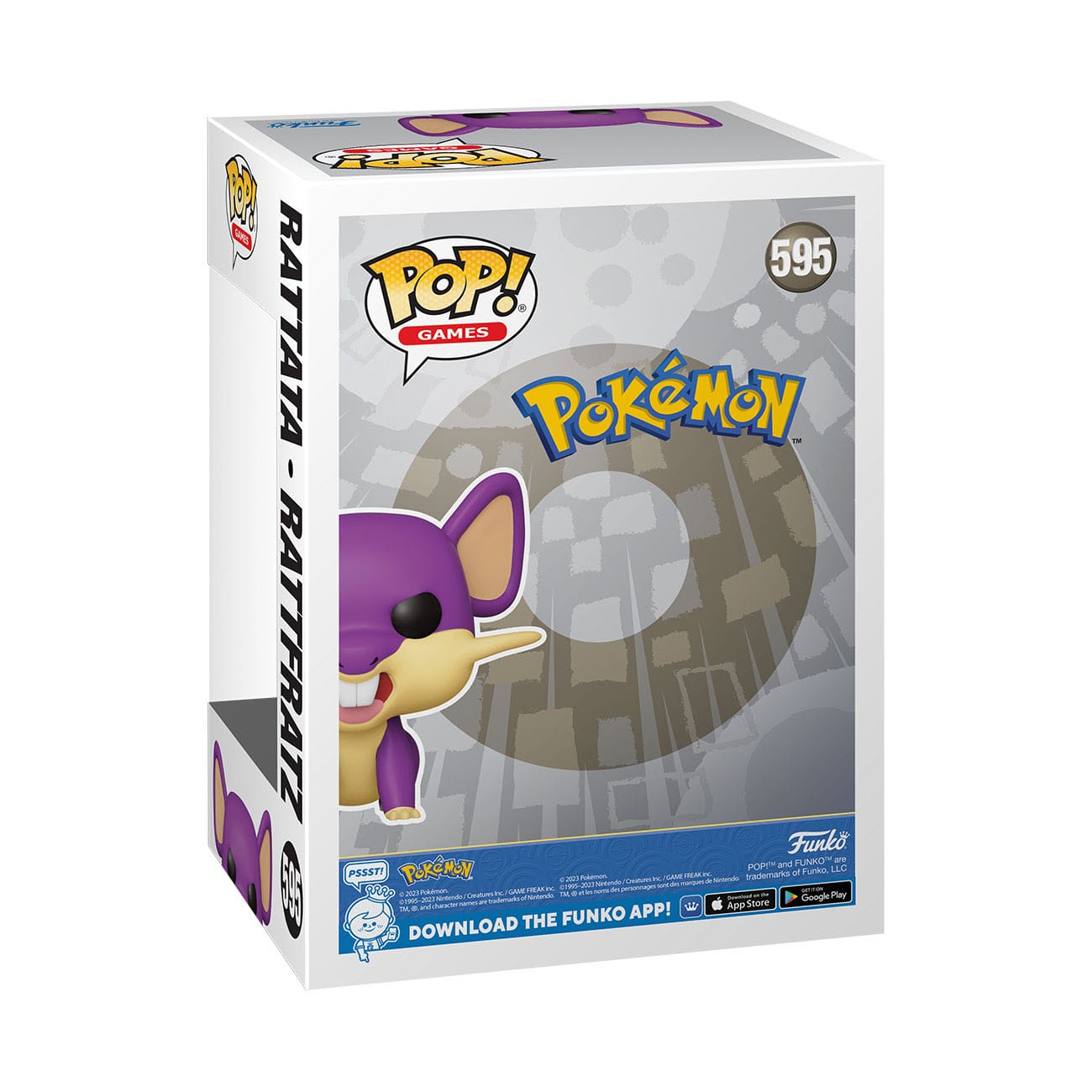 Pokémon - Rattata (595) - Rattfratz Funko Pop! Games Vinyl Figure 8 cm