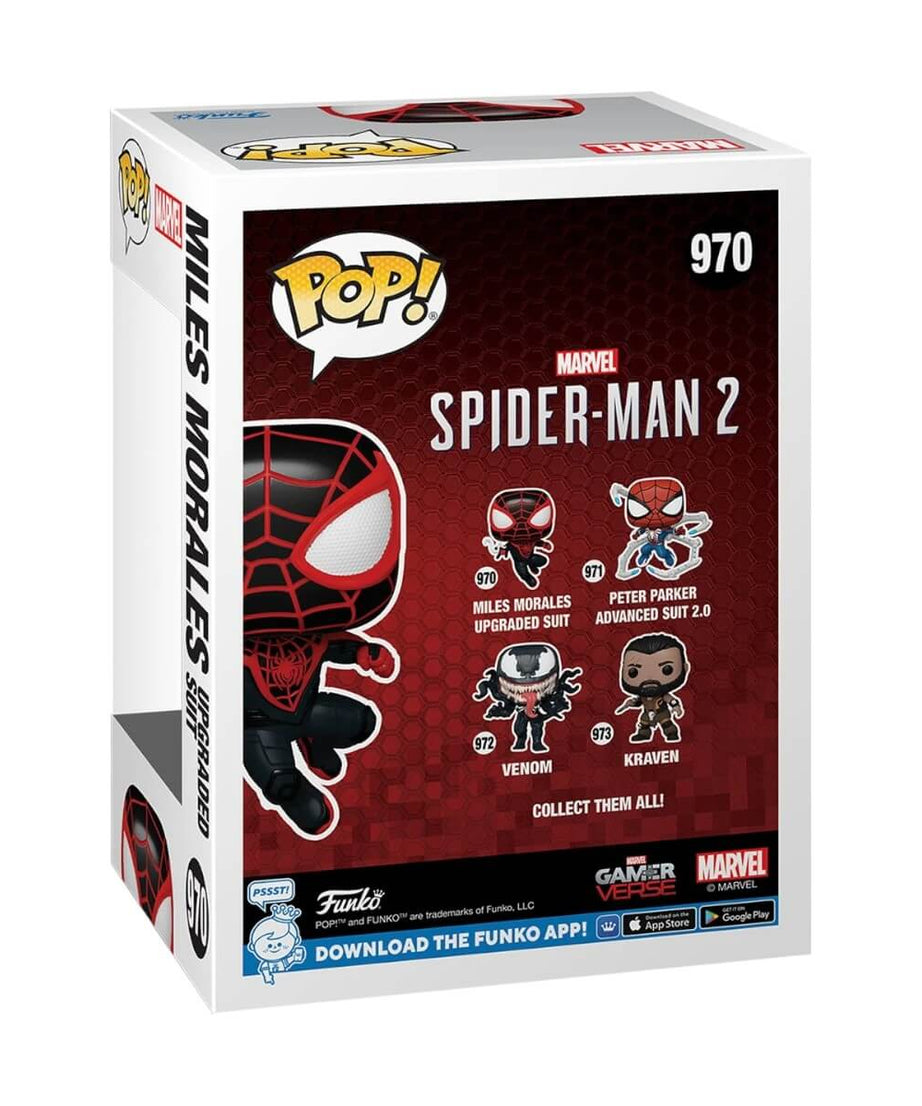 Spider-Man 2 - Miles Morales (Upgraded Suit) (970) Funko Pop! Marvel Gamerverse Vinyl Figure 10 cm