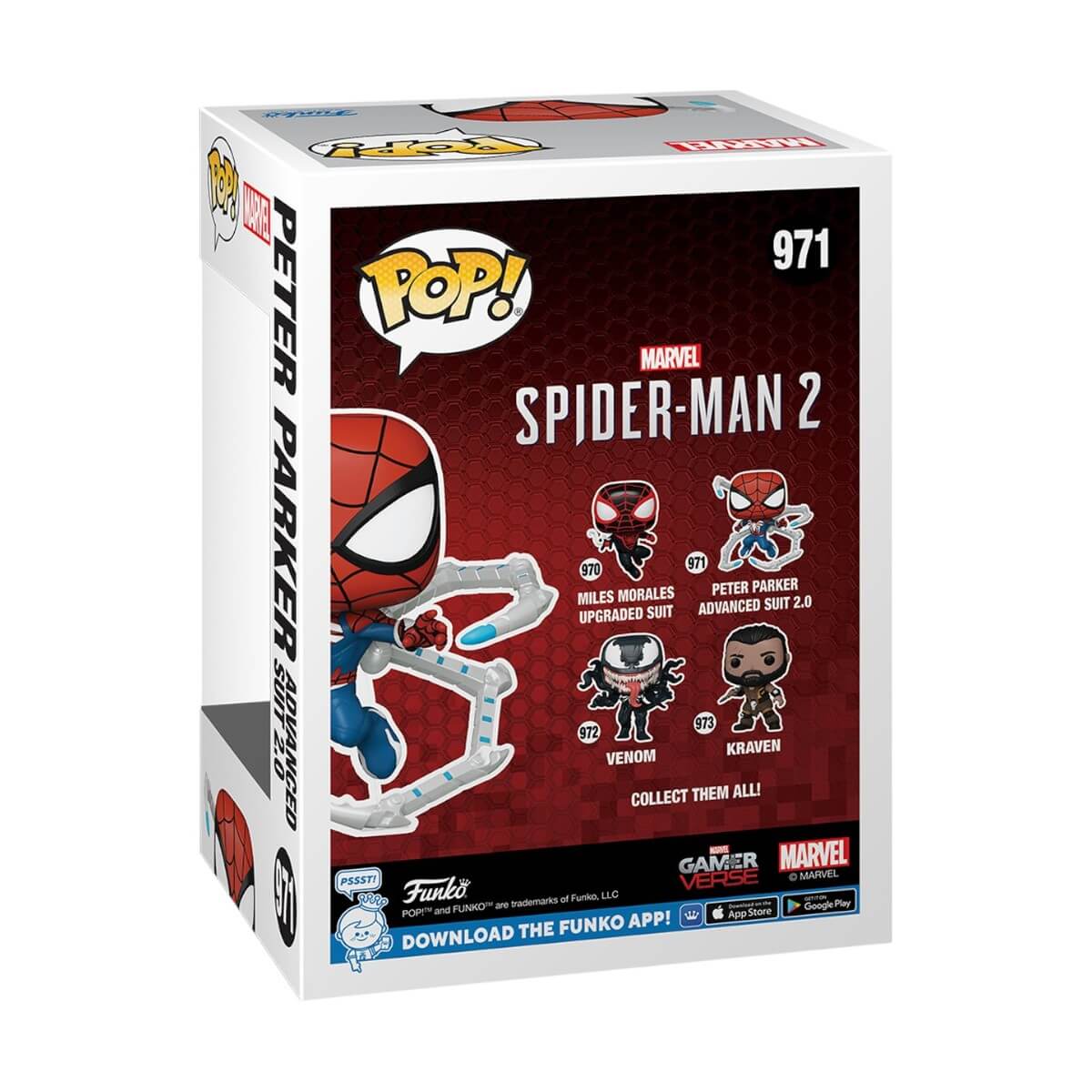 Spider-Man 2 - Peter Parker (Advanced Suit 2.0) (971) Funko Pop! Marvel Gamerverse Vinyl Figure 10 cm