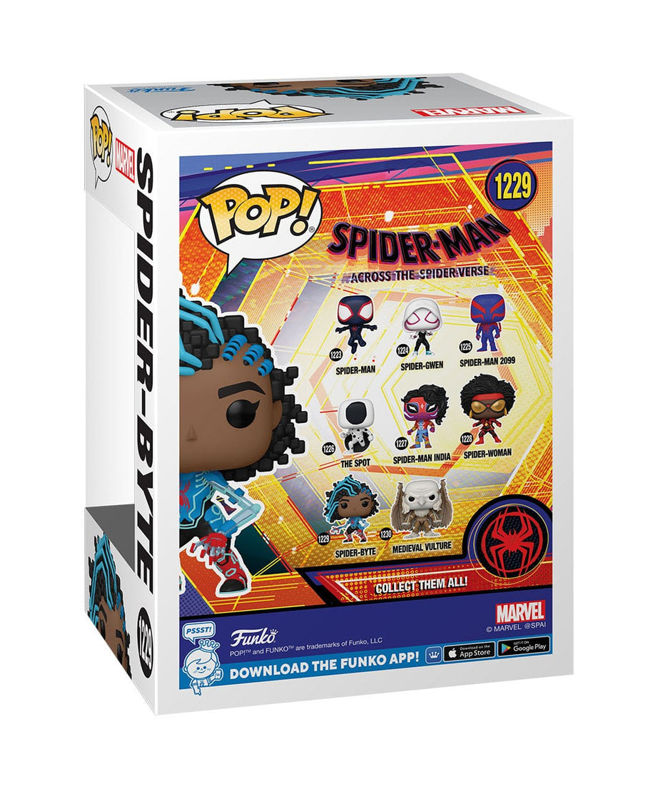 Spider-Man: Across the Spider-Verse - Spider-Byte (1229) Funko Pop! Marvel Vinyl Figure 9 cm