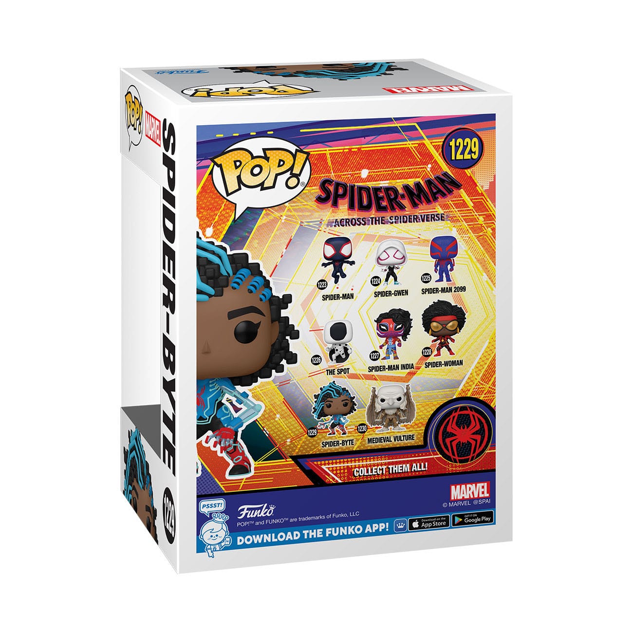 Spider-Man: Across the Spider-Verse - Spider-Byte (1229) Funko Pop! Marvel Vinyl Figure 9 cm