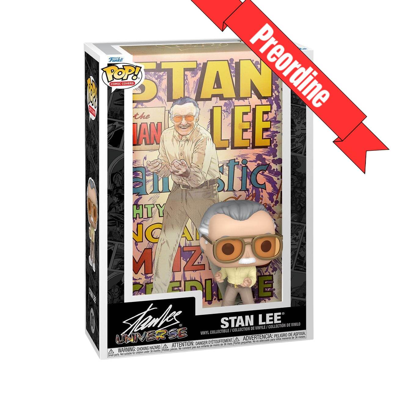Stan Lee Universe - Stan Lee (01) Funko Pop! Comic Covers Marvel Vinyl Figure 9 cm