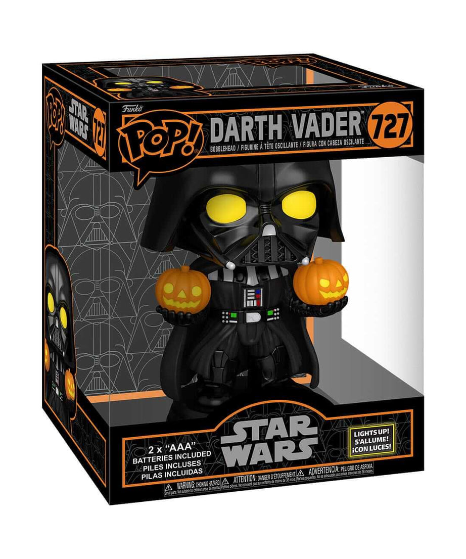 Star Wars - Darth Vader (SFX & Lights Up!) (727) Oversized Funko Pop! Halloween Vinyl Figure 15 cm