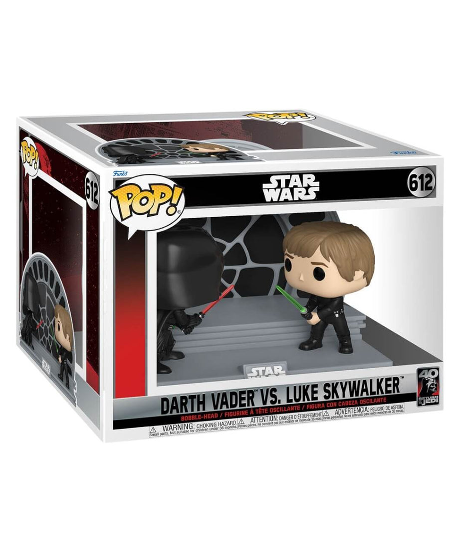 Star Wars Return of the Jedi 40th Anniversary - Luke vs Vader (612) Funko Pop Moment! Vinyl Figures 2-Pack 9 cm