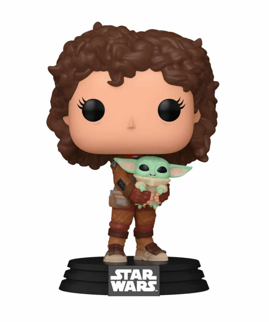 Star Wars: The Mandalorian - Peli Motto with Grogu (665) Funko Pop! Vinyl Figure 9 cm