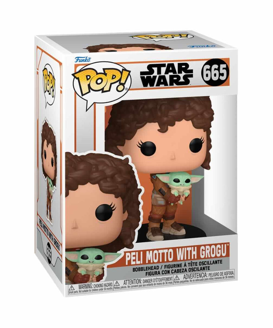 Star Wars: The Mandalorian - Peli Motto with Grogu (665) Funko Pop! Vinyl Figure 9 cm