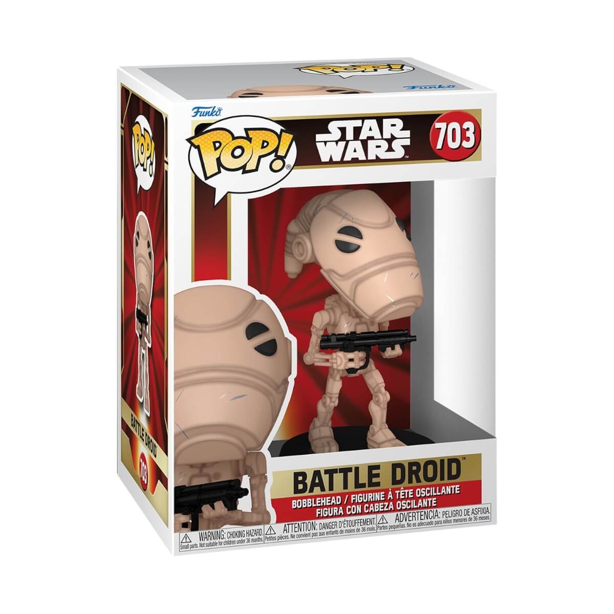 Star Wars: The Phantom Menace - Battle Droid (703) Funko Pop! Vinyl Figure 9 cm