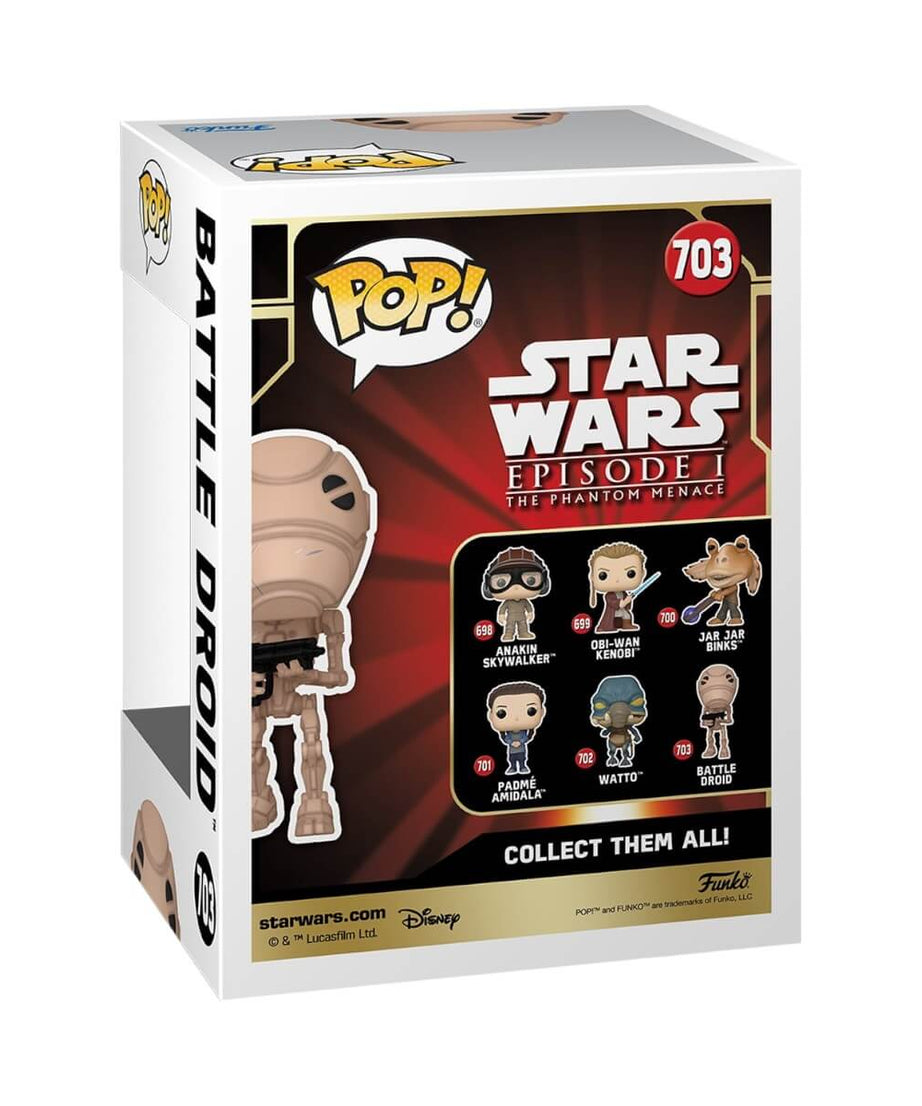 Star Wars: The Phantom Menace - Battle Droid (703) Funko Pop! Vinyl Figure 9 cm