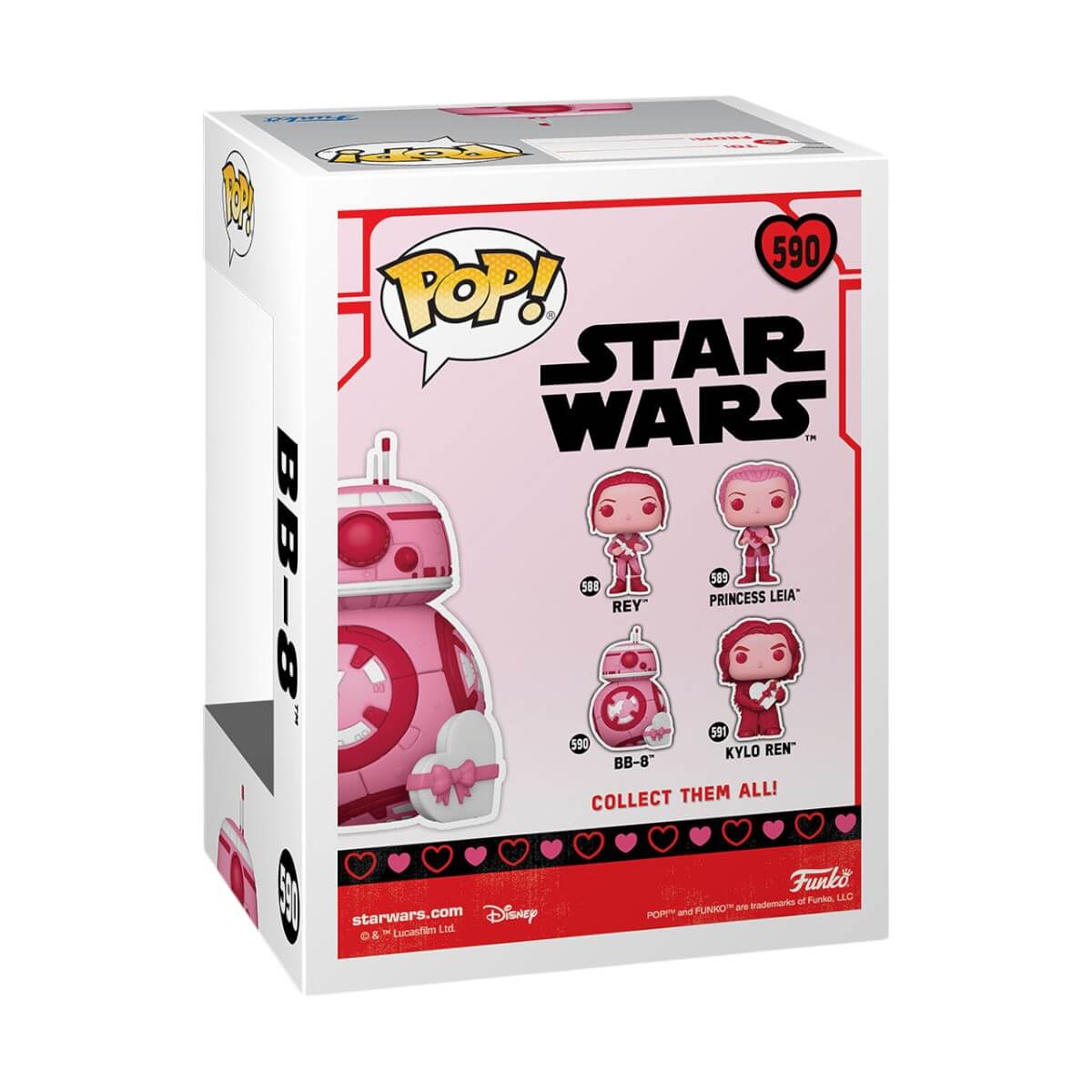 Star Wars Valentines - BB-8 (590) Funko Pop! Bobble-Head Vinyl Figure 9 cm