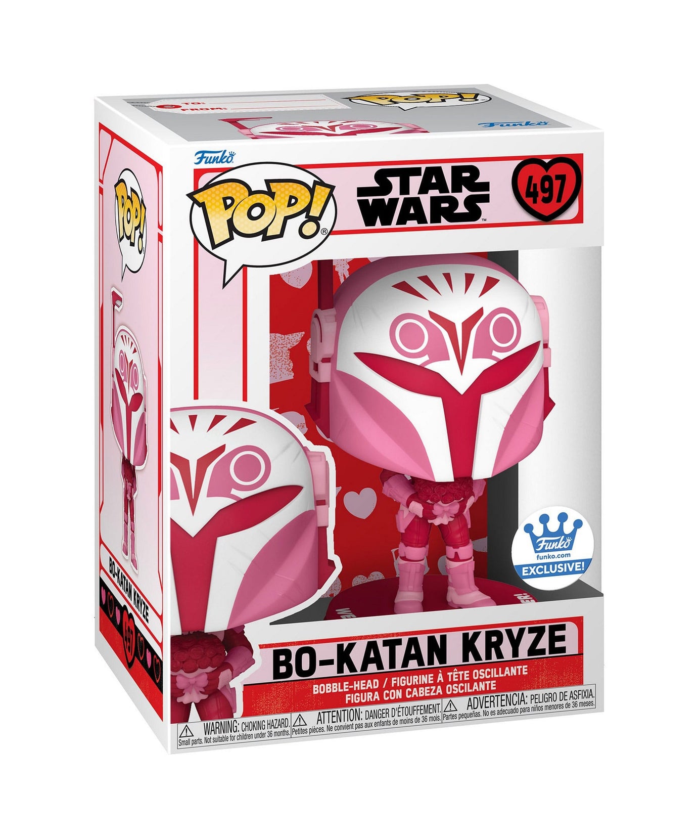 Star Wars Valentines - Bo-Katan Kryze (497) Funko Pop! Vinyl Figure 9 cm